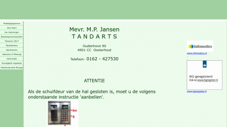 Jansen Tandarts M P