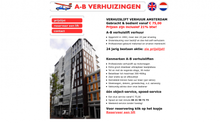 A-B verhuislift verhuur