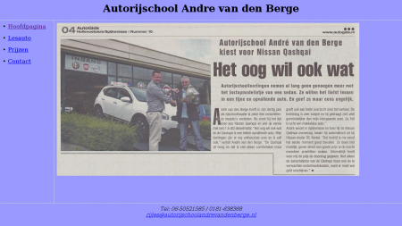 Berge Autorijschool Andre vd