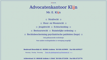 Advocaat en Procureur Mr E Klijn