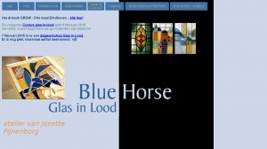 logo Blue Horse Glas in Lood