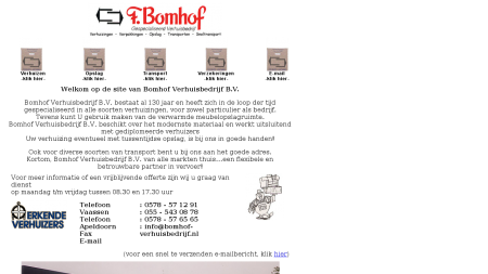 Bomhof Verhuizing Klunder Transport & Logistiek