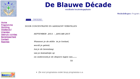 Blauwe Decade Bezinningsplaats De