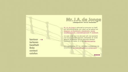 Jonge Jhr Mr J A de