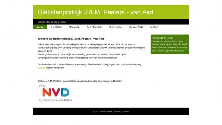 Diëtistenpraktijk  J A M Peeters-van Aert