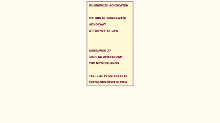 Dunnewijk Advocaat & Procureur Mr drs M