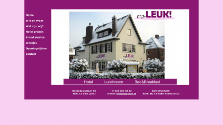 Hotel Lunchroom B & B Erg Leuk!
