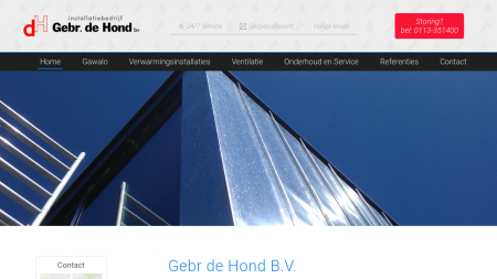 Hond BV CV Loodgieters en Installatie Bedrijf Gebr de