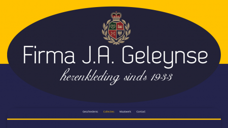 Geleynse Herenkleding Sinds 1933 Firma J A