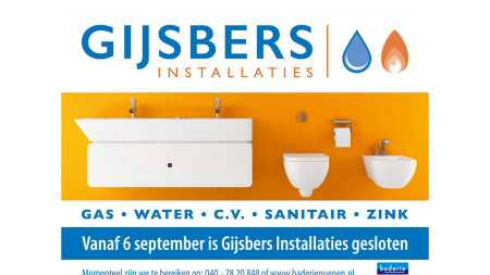 Gijsbers Installaties Loodgieters en CV Installaties