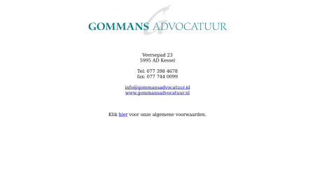 Gommans Advocatuur Mr