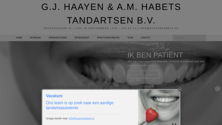 Haayen G J & Habets A M Tandartsen BV