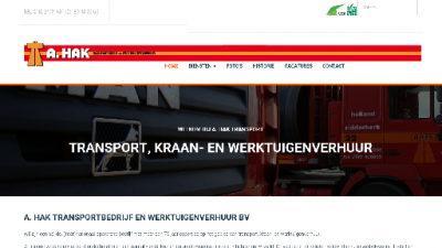 logo Hak Transport Kraanverhuur Graafmachine verhuur BV