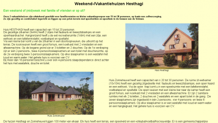 Hesthagi Weekend- en Vakantiehuizen