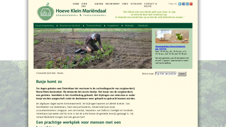 Hoeve Klein Mariendaal Zorgboerderij en Theeschenkerij