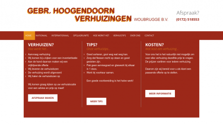 Verhuisbedrijf  Hoogendoorn