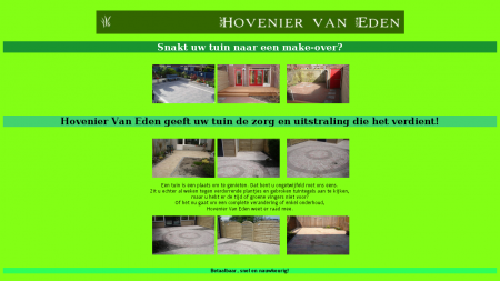 Eden Hoveniersbedrijf  R van