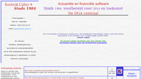 Koolwijk Cijfers Actuarieel Bureau/Software
