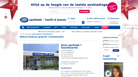 Vaartskwartier Boots Apotheek 't