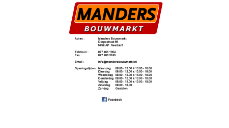 Manders Bouwmarkt VOF