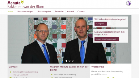 Bakker en van der Blom Monuta uitvaartverzorging en -verzekeringen