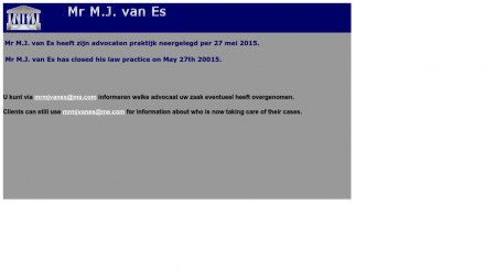 Es Mr M J van