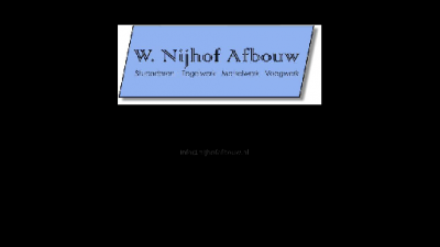 logo Nijhof Afbouw W