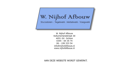 Nijhof Afbouw W