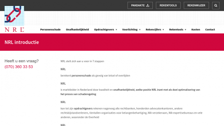 Nederlands Rekencentrum Letselschade