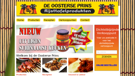 Oosterse Prins Rijsttafel-Ingrediënten