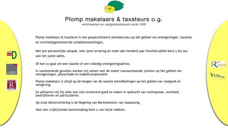 Plomp makelaars  & taxateurs og