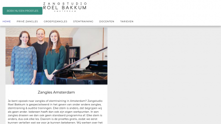 Zangstudio Roel Bakkum