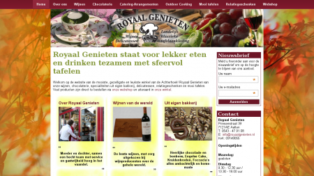 ROYAAL GENIETEN Wijn delicatessen  landelijk/klassiek servies