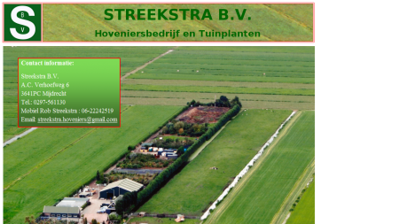 Streekstra & vd Most BV Hoveniersbedrijf  Tuinplantencentrum