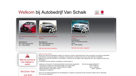 Toyota & Suzuki Dealer Van Schaik