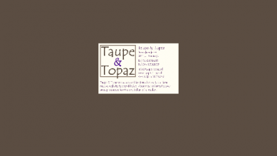logo Taupe & Topaz