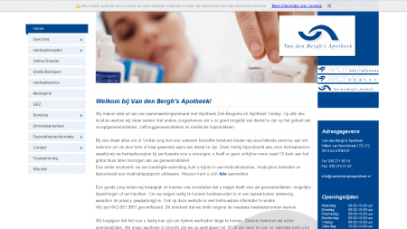 Apotheek vd Bergh's Service Gratis Bezorgservice