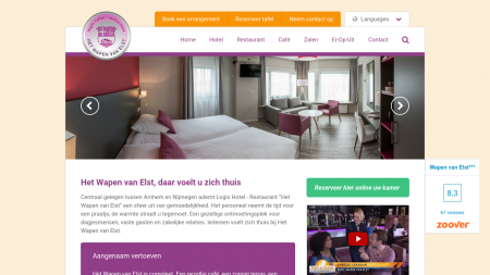 Wapen van Elst Logis Hotel Café Restaurant Zalen Het