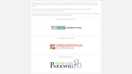 Dierenarts Westerhuis Kliniek voor Gezelschapsdieren