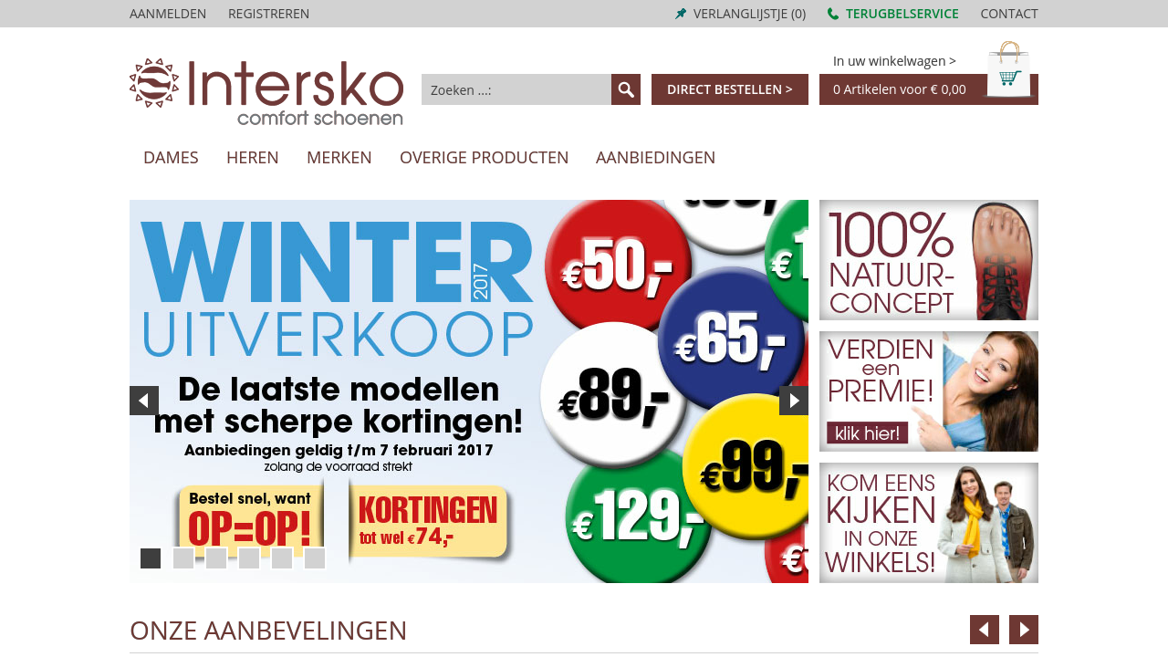 Intersko schoenen winkels online