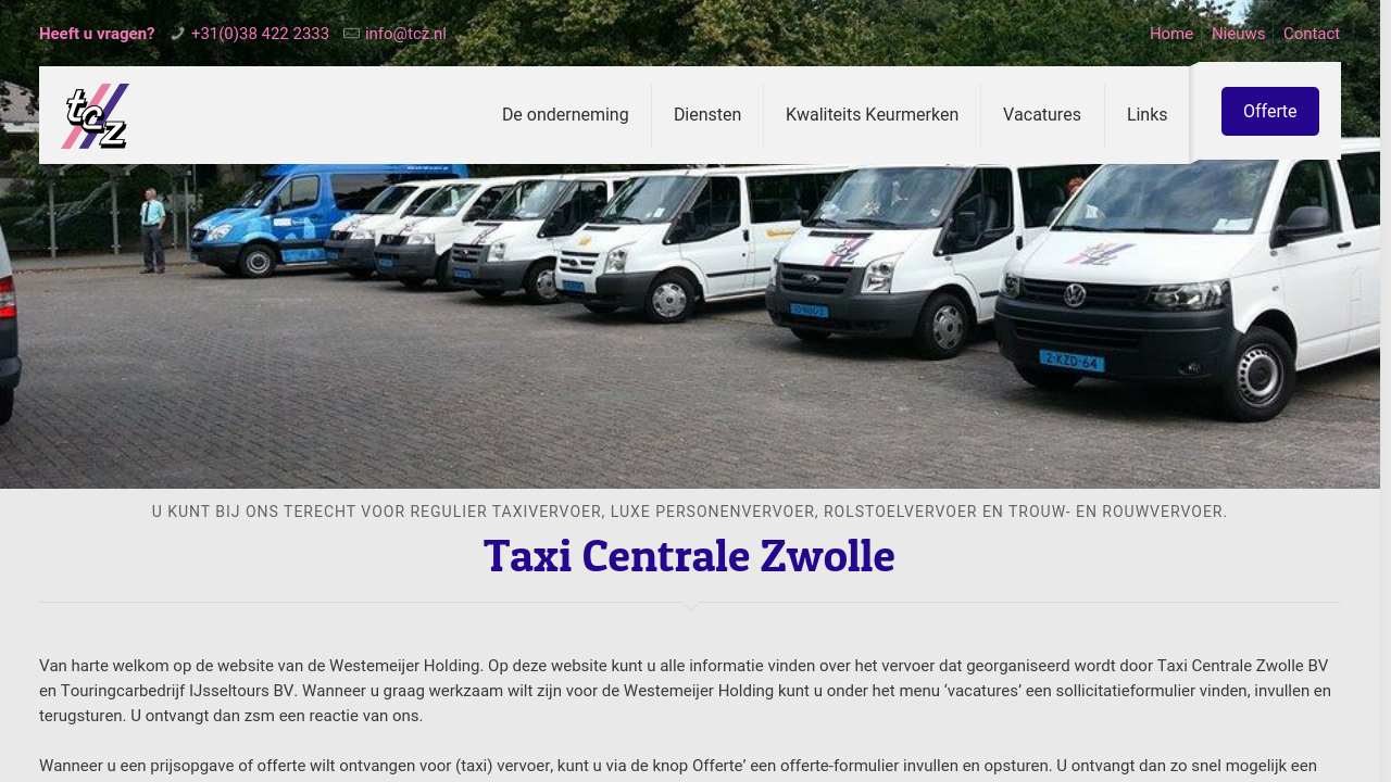 Taxi Centrale Zwolle BV klantervaringen & recensies